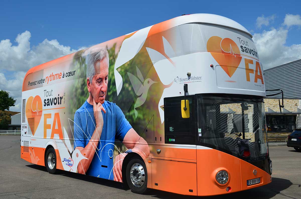 Bus anglais stické pour un événement pour la prévention de la FA (fibrillation atriale)