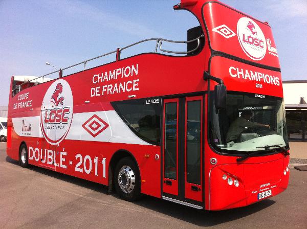 BUS IMPERIAL DES CHAMPIONS DE FRANCE LE LOSC