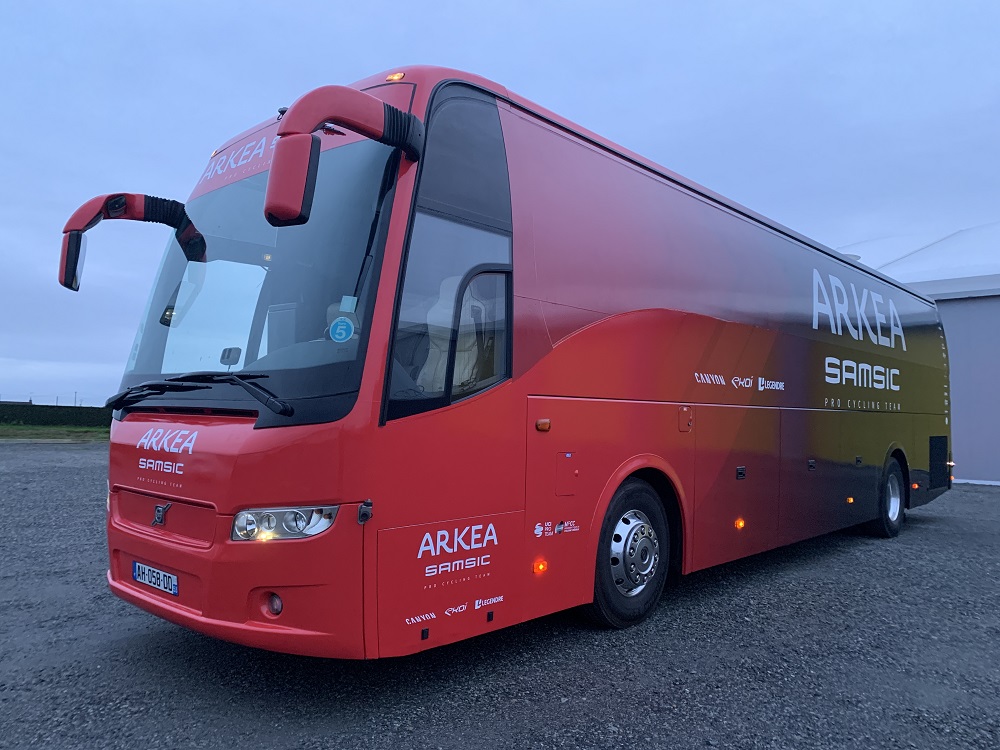 Nouvelle couleur pour le Bus Arkéa Samsic