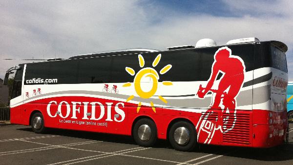 Bus des équipes Pros COFIDIS