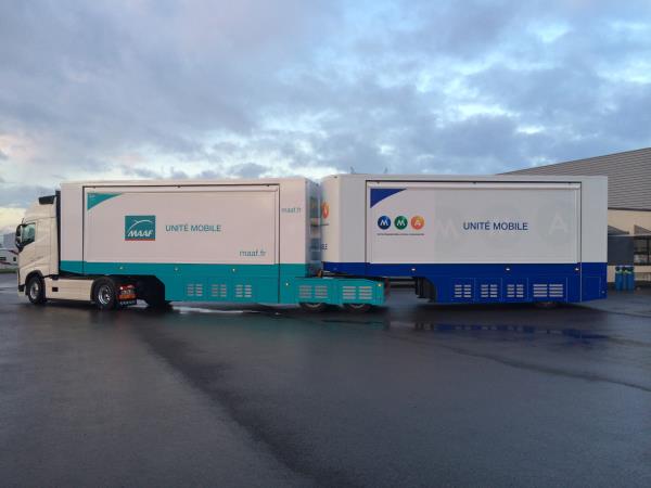 Camion d´intervention pour les sinistres