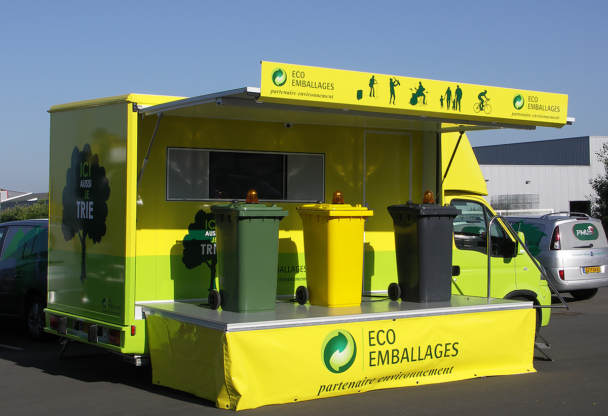 ECO EMBALLAGE Podium Animation du Tour de France