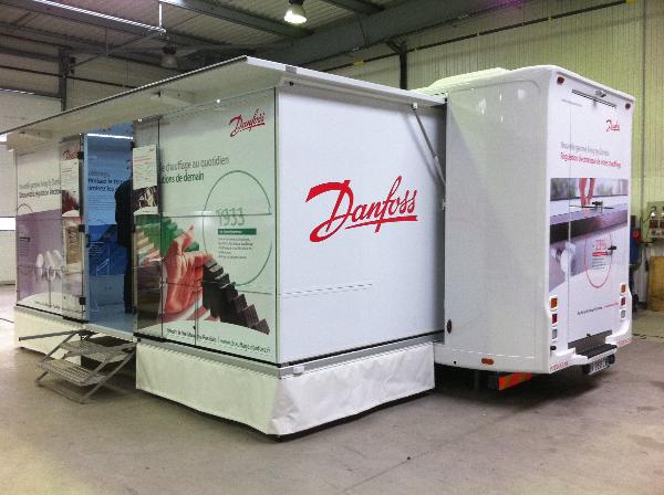 Petit show room de présentation 30 m²  tournée Danfoss