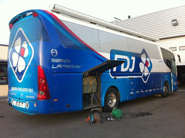 Tourbus aménagé pour le tour de France