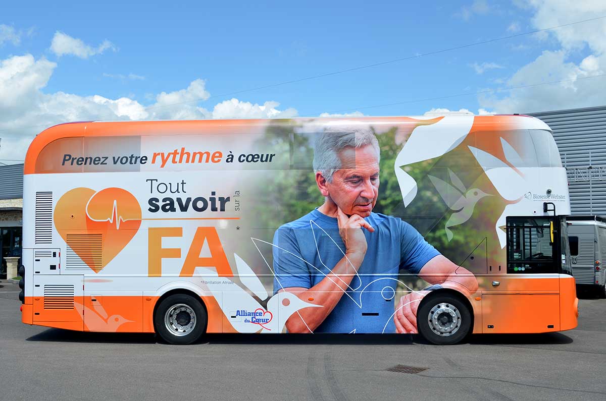 Bus anglais stické pour un événement pour la prévention de la FA (fibrillation atriale)