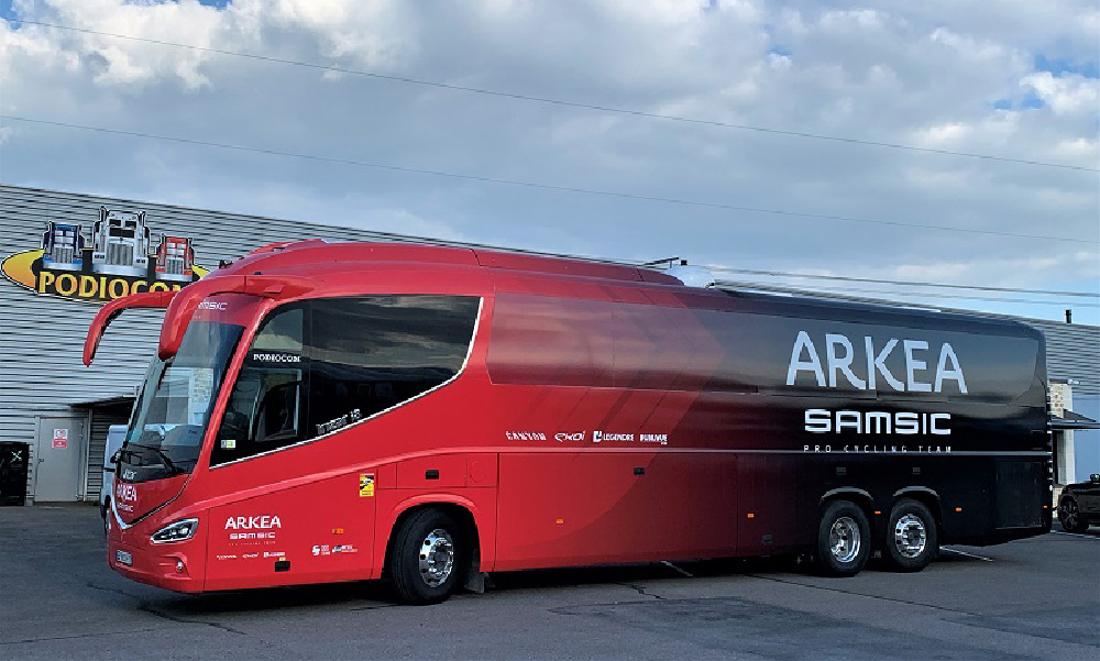 Bus pour équipes sportives