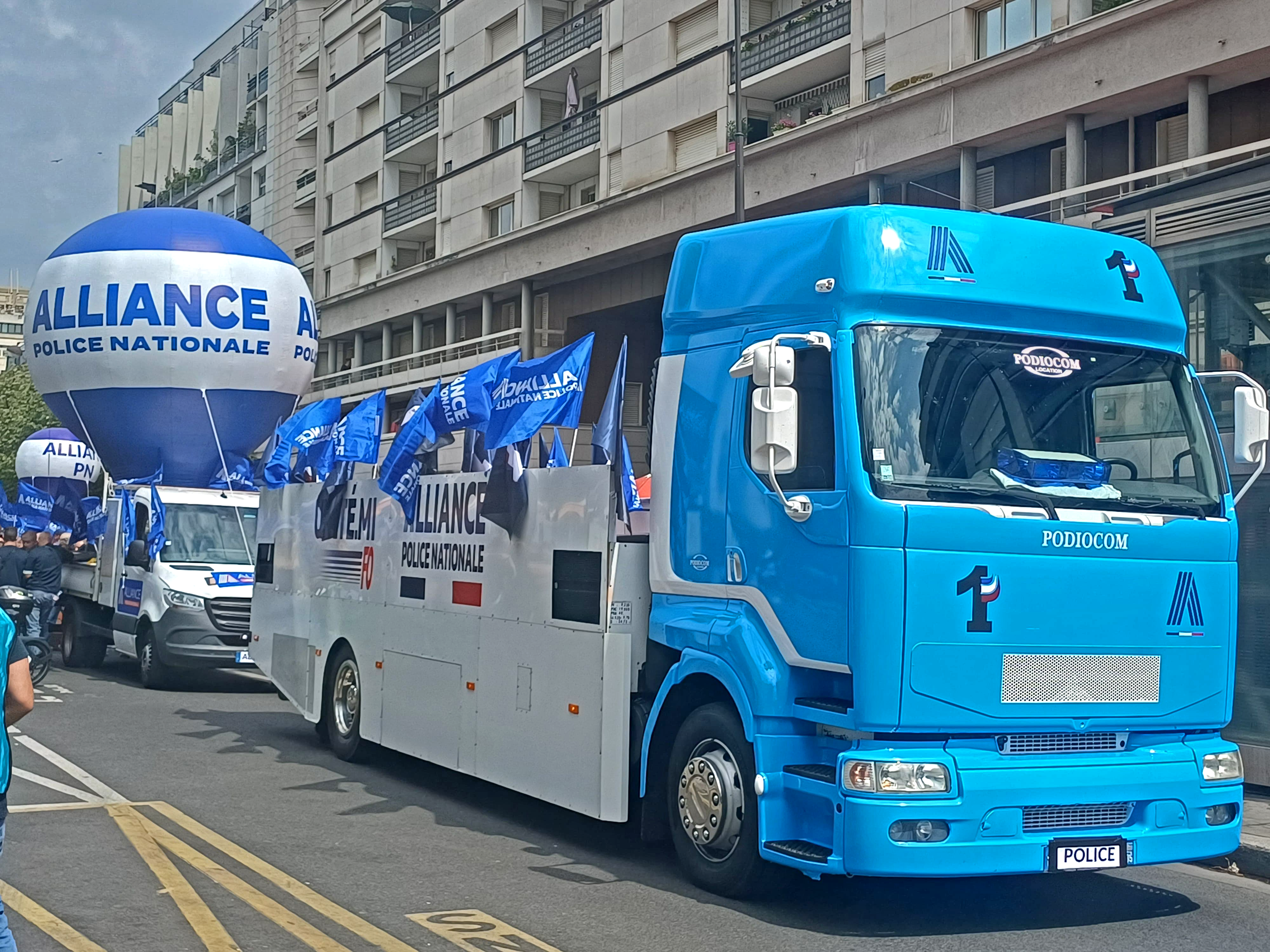 Manifestation Alliance Police Nationale
