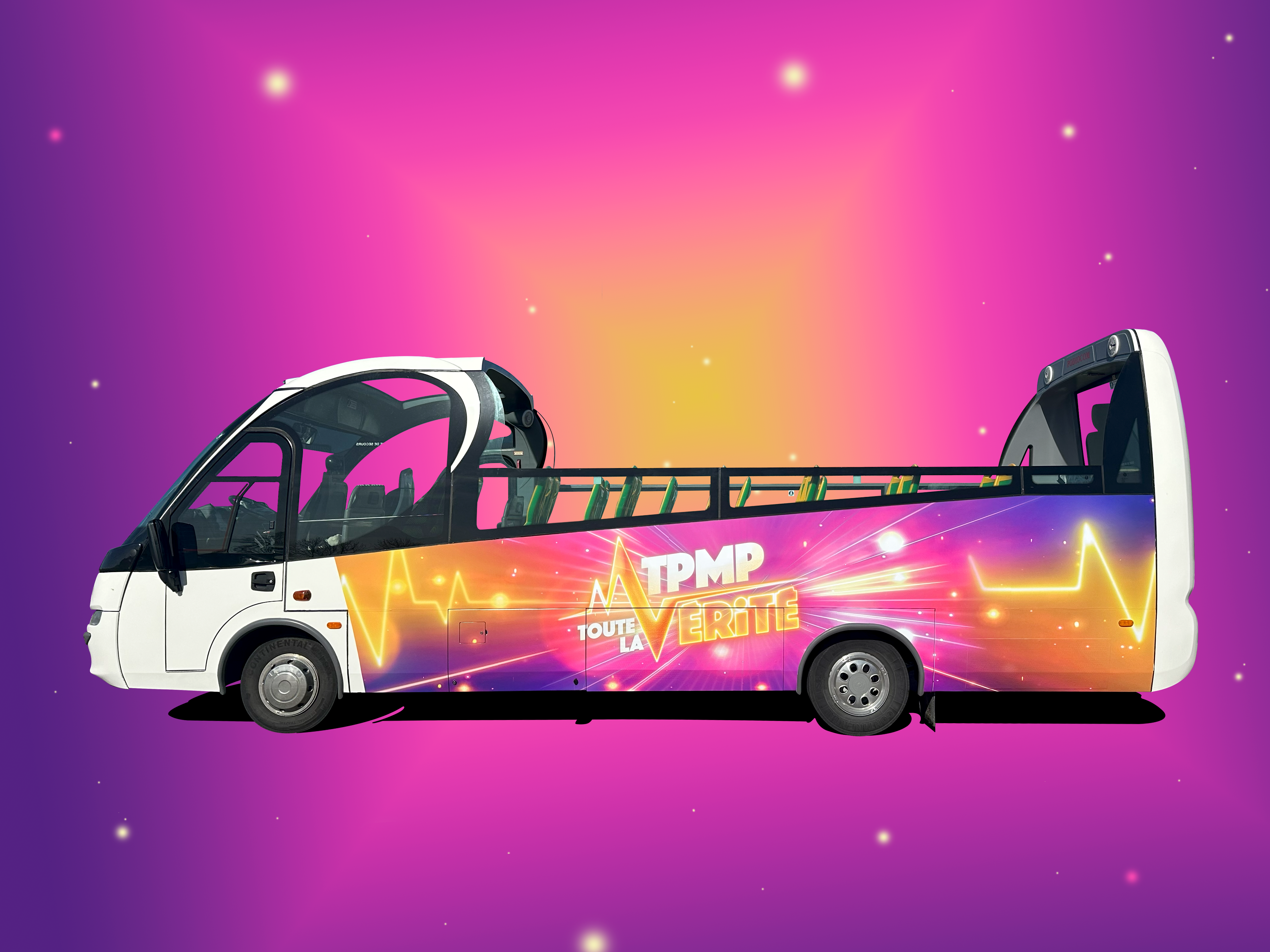 Minibus cabriolet pour TPMP