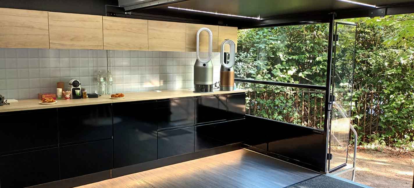 Aménagement intérieur pour le module 30m² Dyson